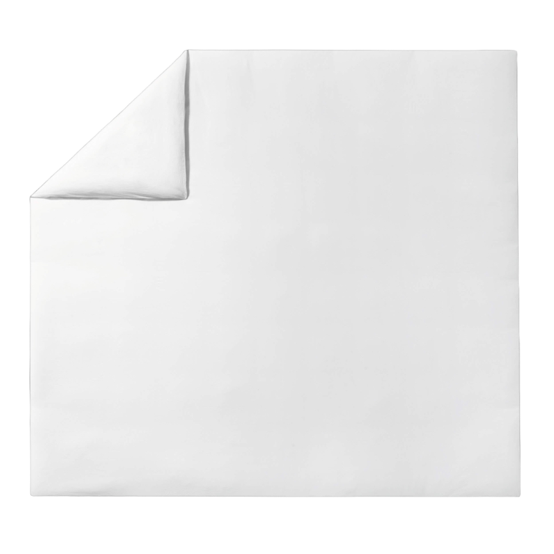 Essix Coton Lave Soft Line Blanc Parure de lit 160 x 210 cm