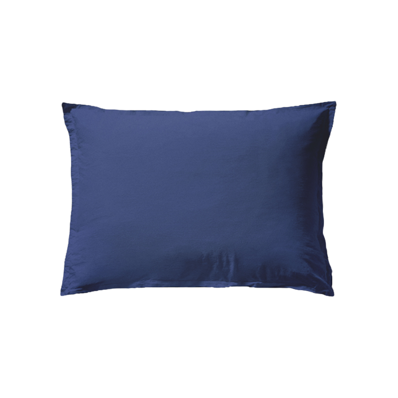 Essix Coton Lave Soft Line Bleu Nuit Bleu foncé Parure de lit 50 x 70 cm