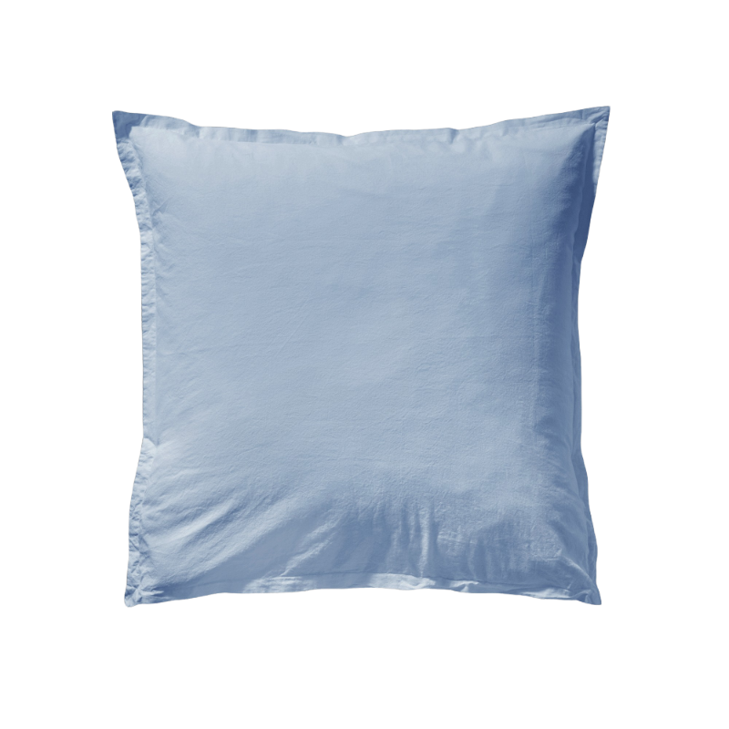 Essix Coton Lave Soft Line Cascade bleu clair linge de lit 65 x 65 cm