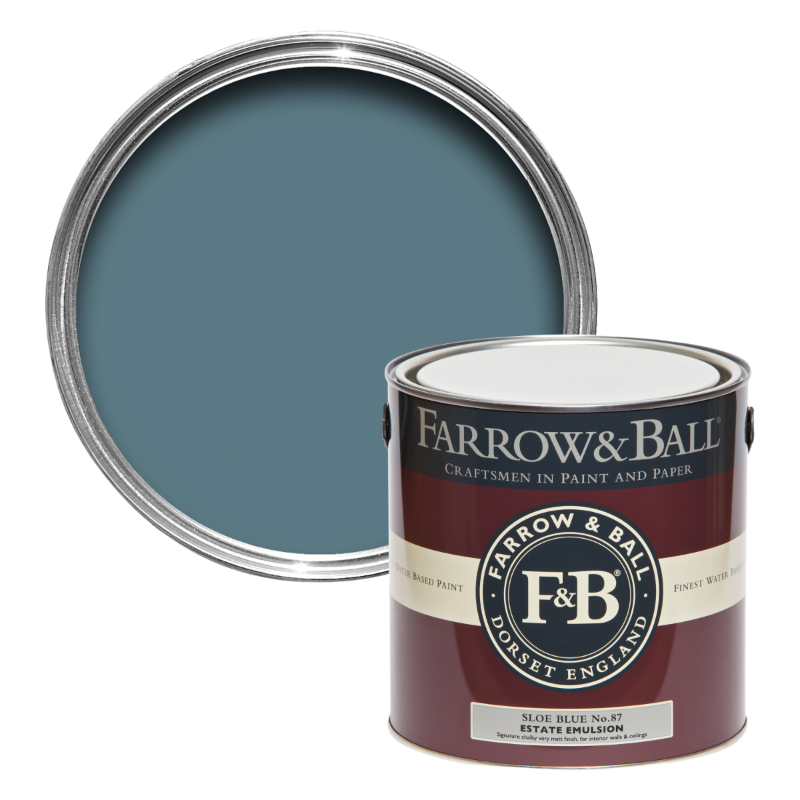 Farrow & Ball Farrow Ball couleurs bleu Sloe Blue 87