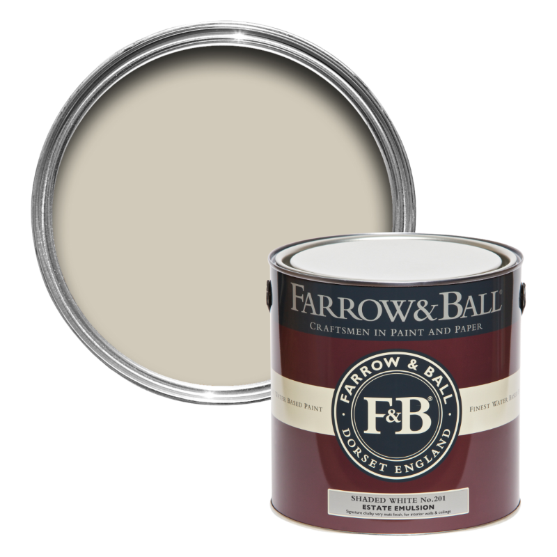 Farrow & Ball Farrow Ball Couleurs Blanc Beige Shaded White 201