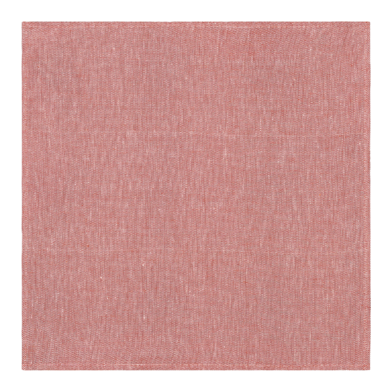 Le Jacquard Francais Serviette de table en tissu Casual Terre Cuite Terracotta Rouge
