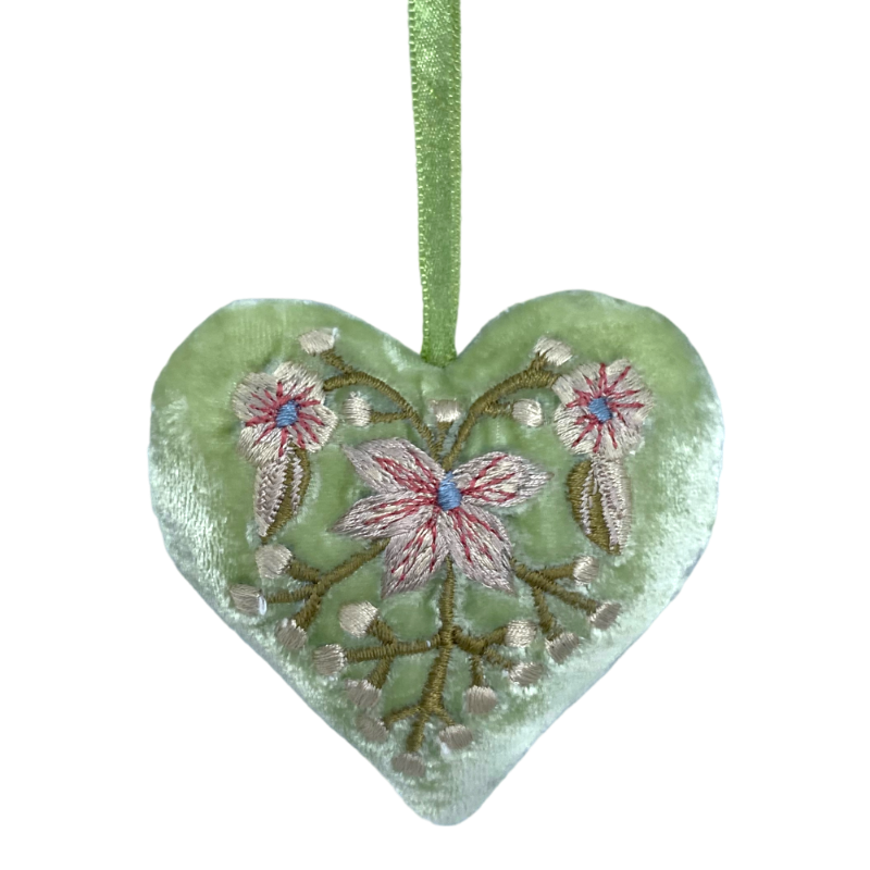 Anke Drechsel Liza Apple Green Pendentif en forme de cœur