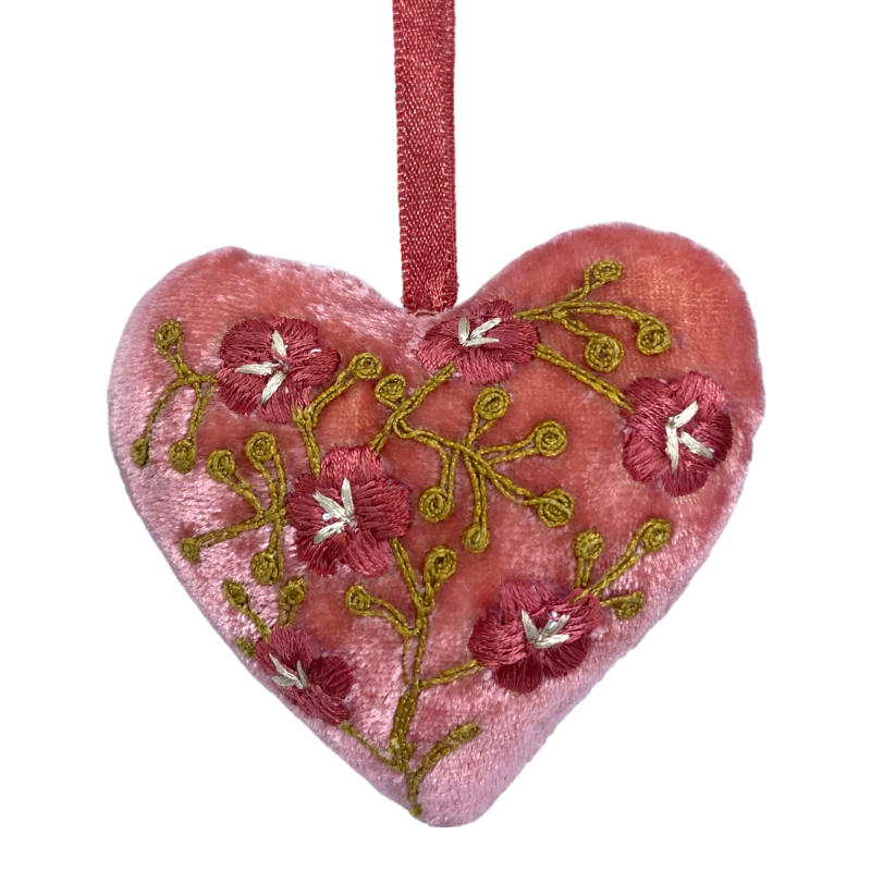 Anke Drechsel Misha Sorbet Pink Pendentif en forme de cœur