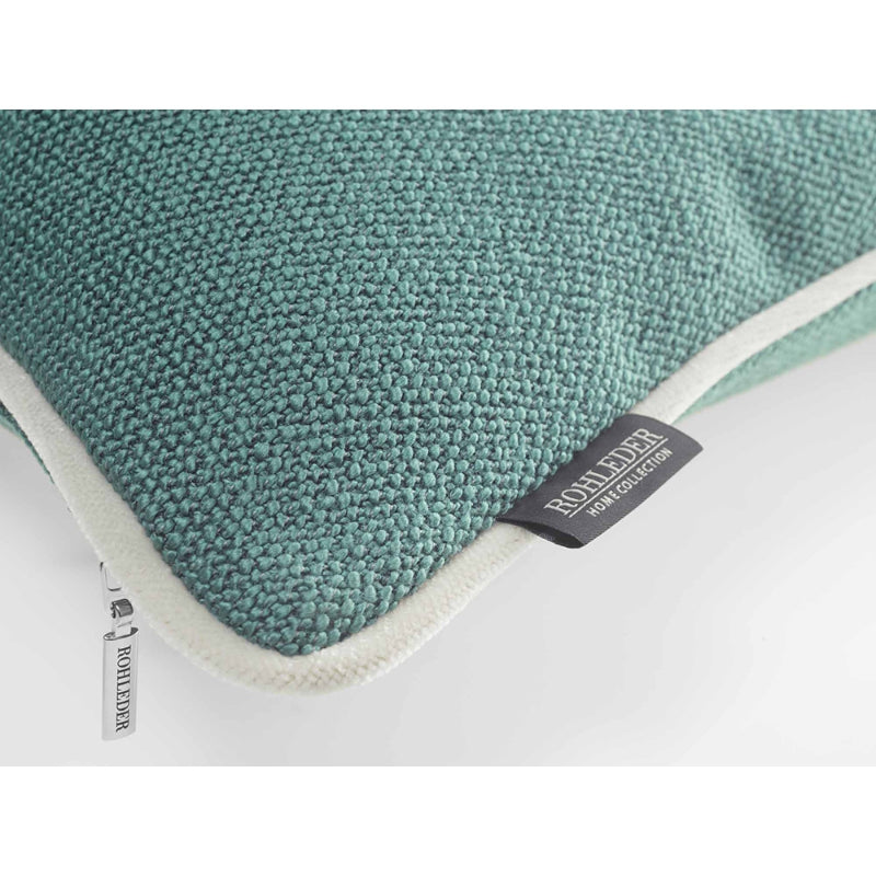 Rohleder Home Collection Coussin Ocean Bleu turquoise