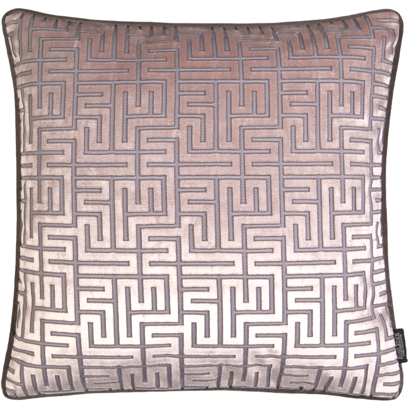 Rohleder Home Collection Coussin Quantum Soft Eternity Velours Rose
