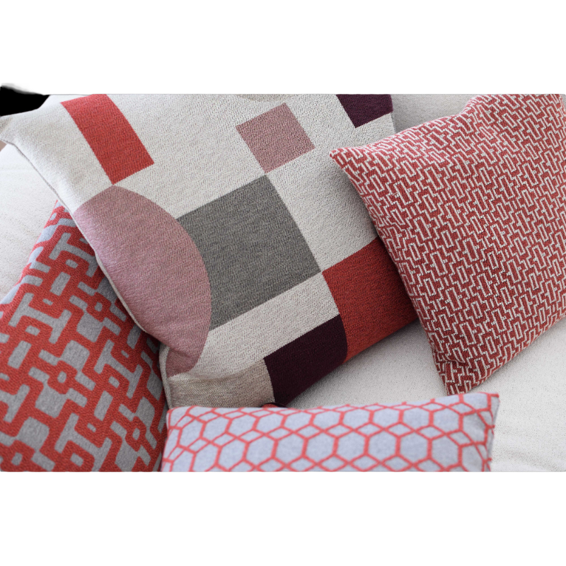 Rohleder Home Collection Coussin Metro Rouge