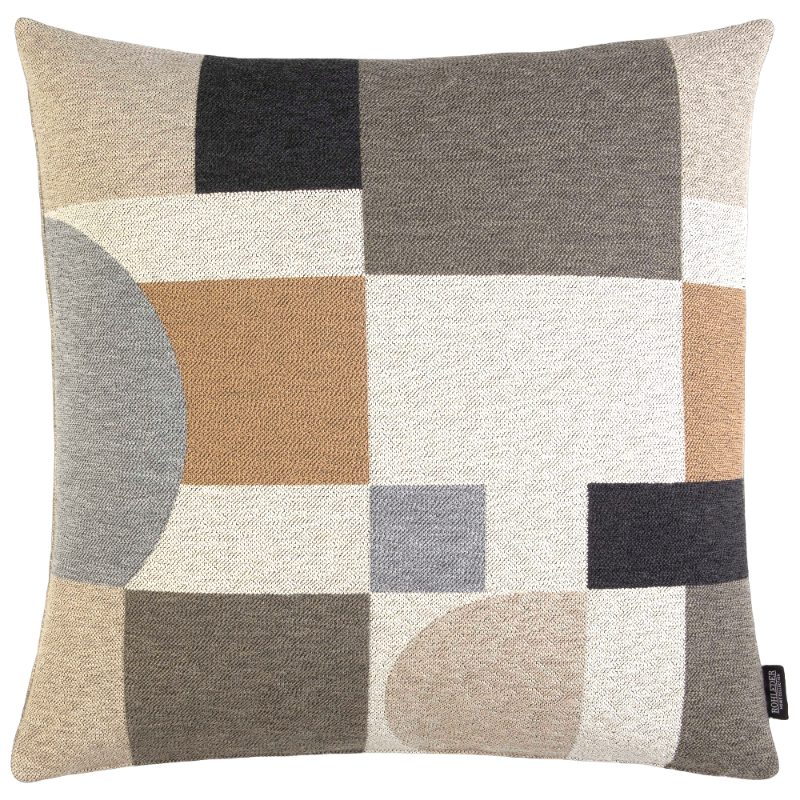 Rohleder Home Collection Coussin Sketch Beige Motif gris